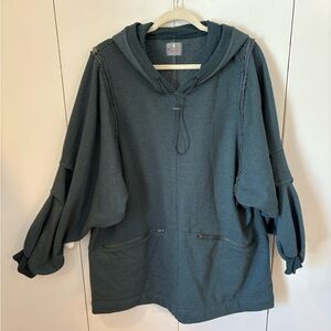 Free People Close Call Zip Hoodie Sweatshirt